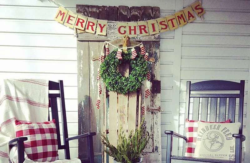 Long Merry Christmas Card Garland
