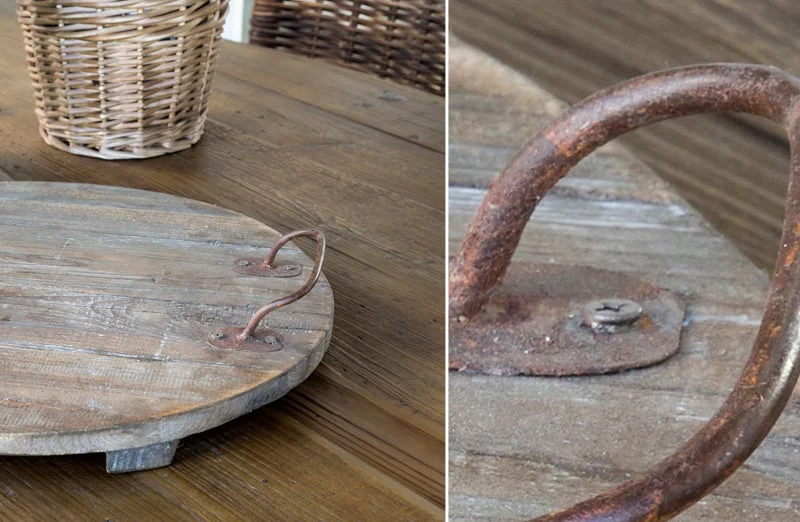 Wooden Footed Cellar Tray