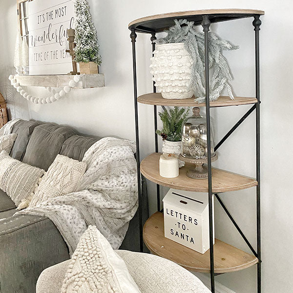 Half Moon Tiered Shelf | 66 Inch Tall