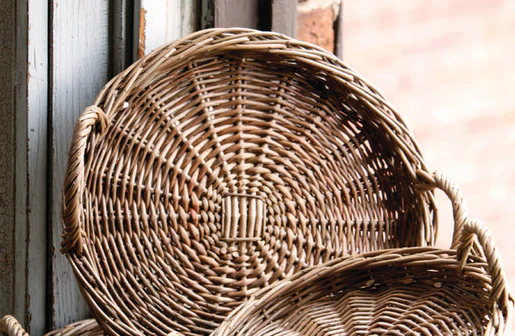 Round Willow Trays  Set of 3
