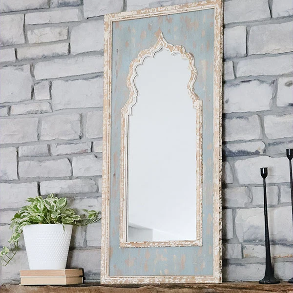 Painted Wooden Mirror