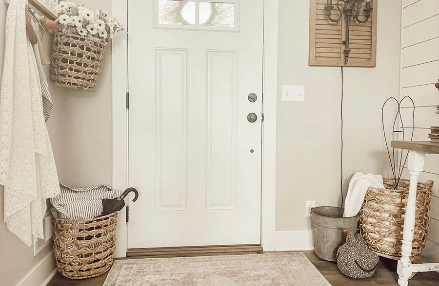 Open Weave Seagrass Baskets, Set of 3