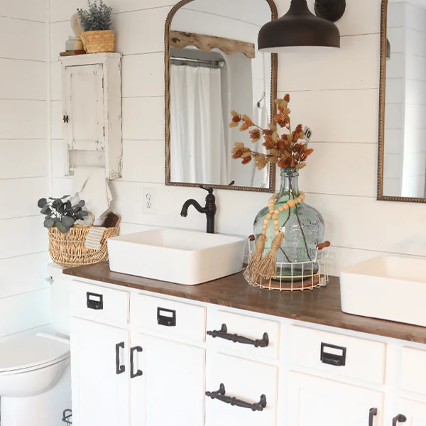 Chippy White Wooden Medicine Cabinet