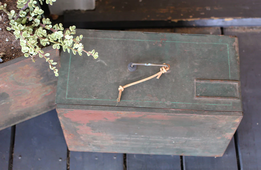 FOUND Rusted File Storage Box