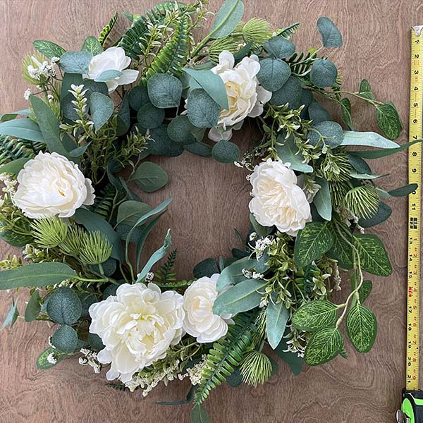 Premium Lush Eucalyptus and Peony Wreath