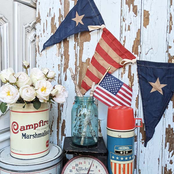 12 Foot Long Patriotic Pennant Banner