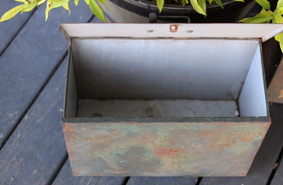 FOUND Rusted File Storage Box