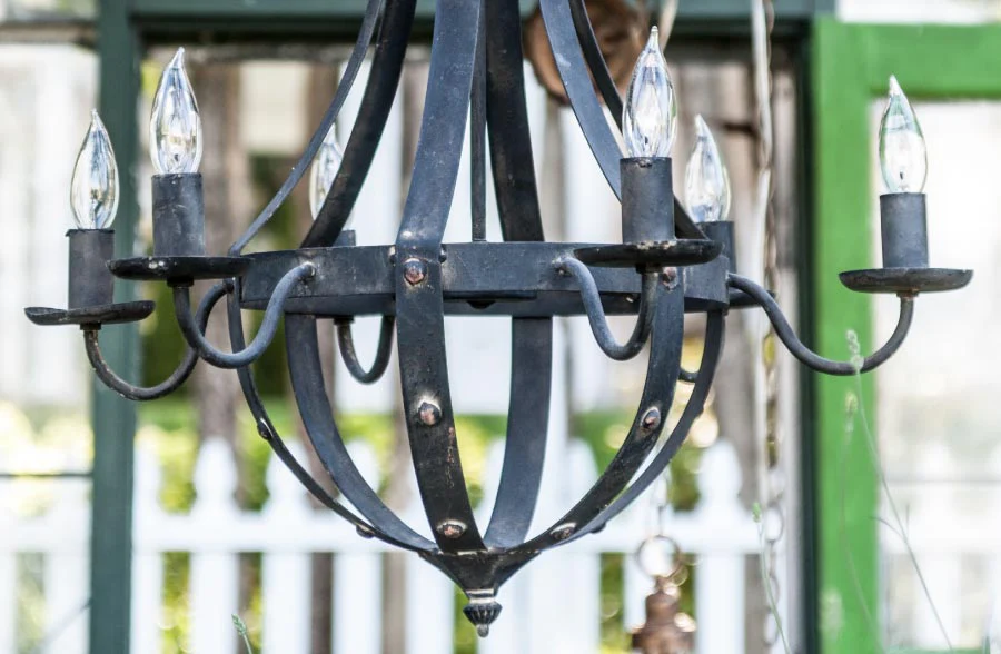 Wine Barrel Chandelier