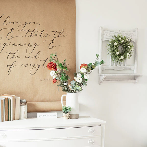 Hanging Farmhouse Chair Shelf