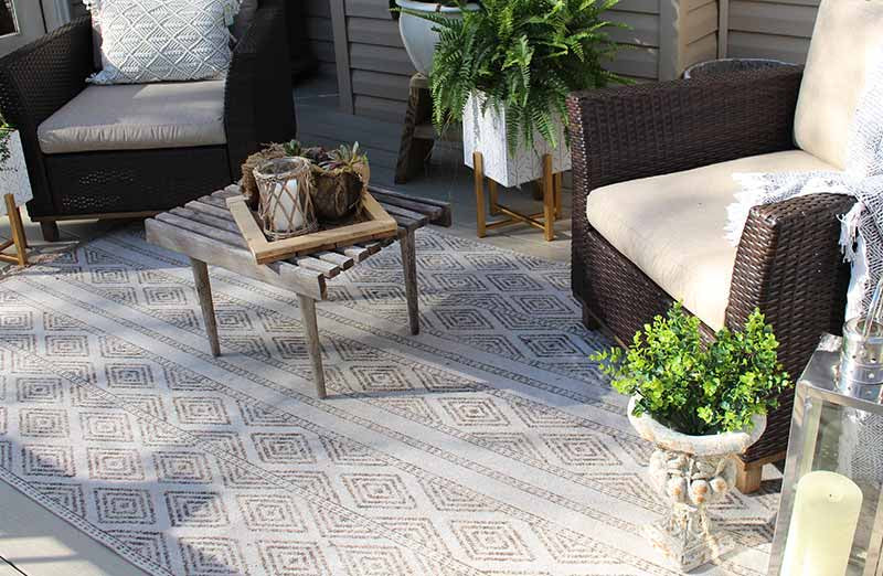 Distressed Carved Garden Urn