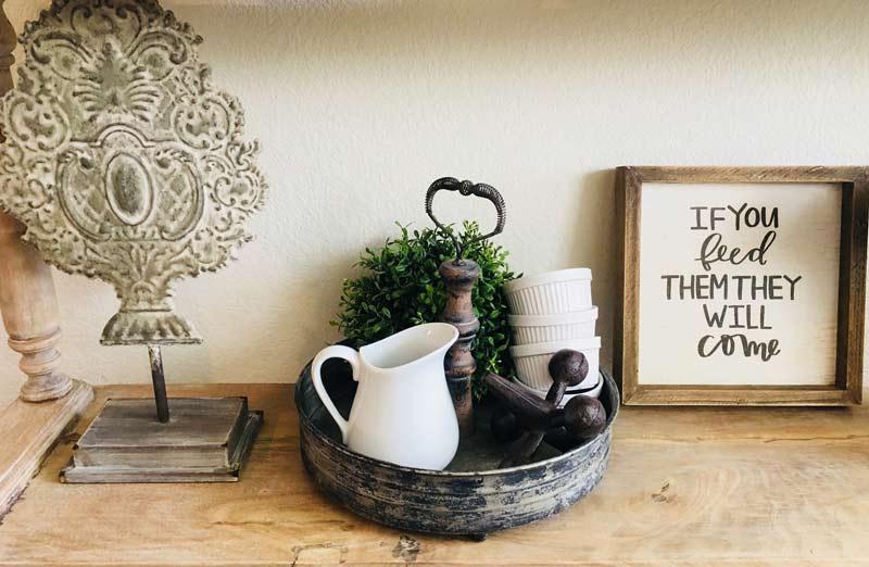 Galvanized Tray With Handle