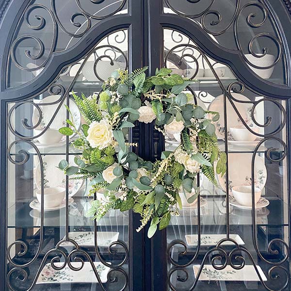 Premium Lush Eucalyptus and Peony Wreath