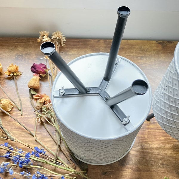 Diamond Cross Metal Planter Stand, Set of 2