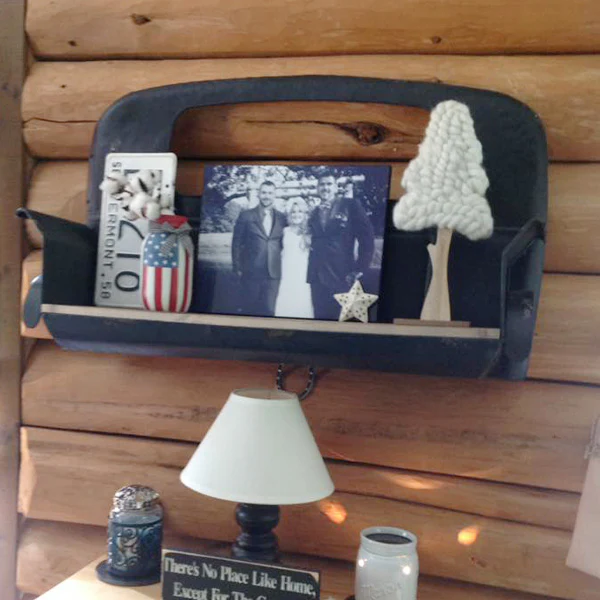 Metal Truck Bed Wall Shelf