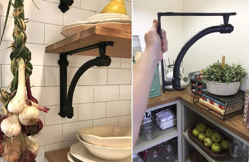 Cast Iron Shelf Brackets  Set of 2