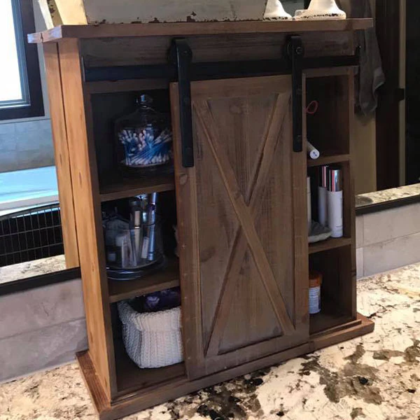 Barn Door Storage Cabinet