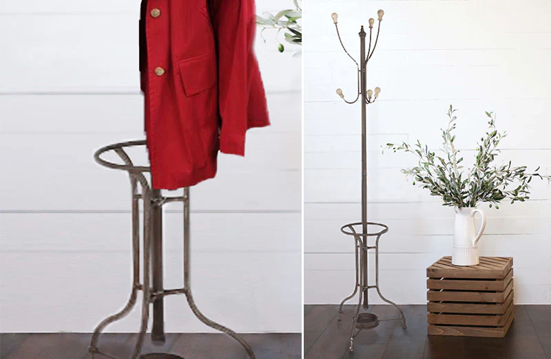 *HUGE* Metal Standing Coat Rack