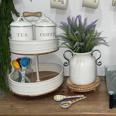 Hand-Painted Kitchen Spoons, Set of 6