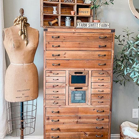 Wooden Teardrop Beaded Garland