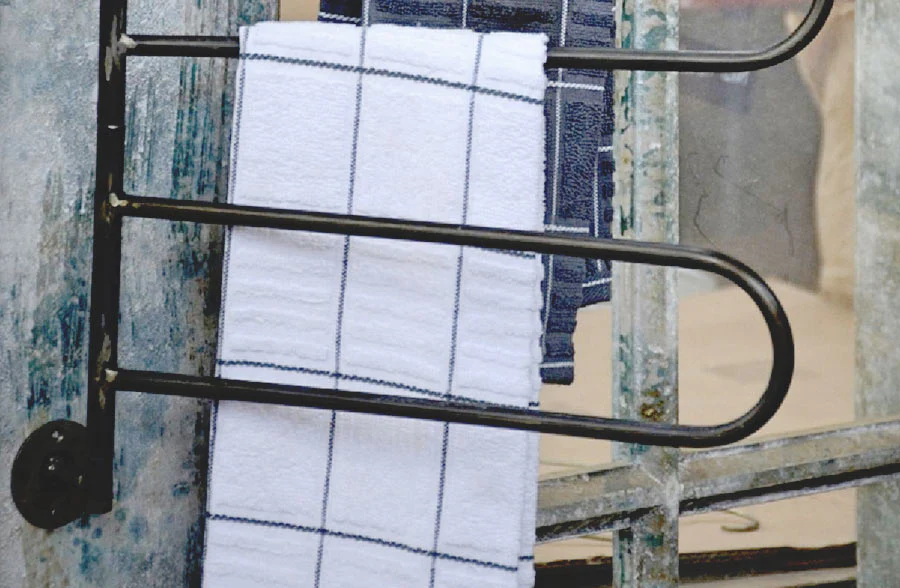 Swinging Towel Rack