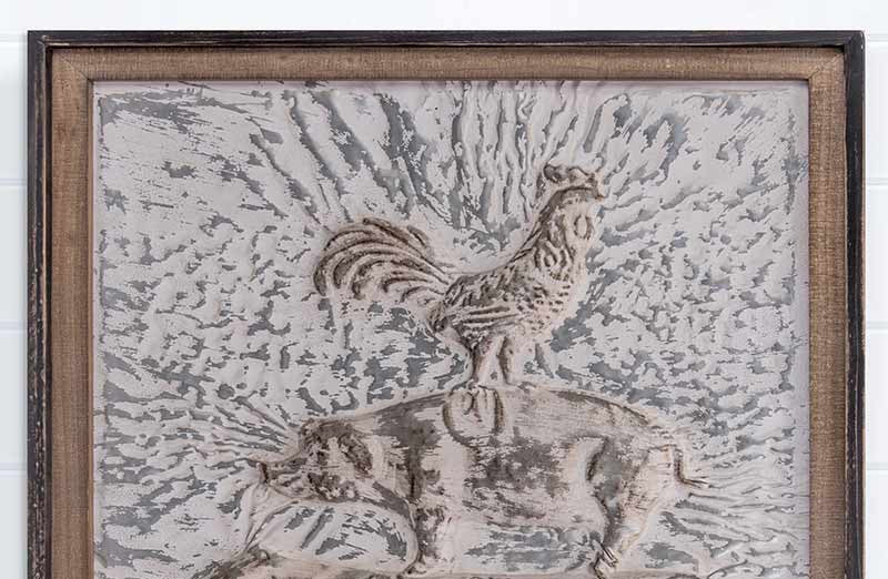 LARGE Stacked Animal Embossed Wall Sign