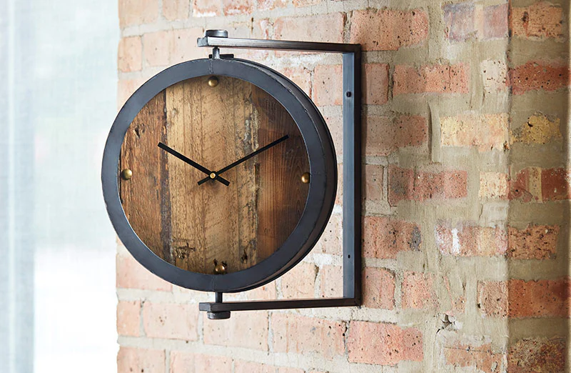 Reclaimed Wood Wall Clock