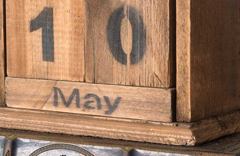 Wooden Block Calendar