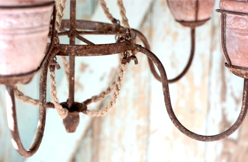 Terracotta Pot Chandelier