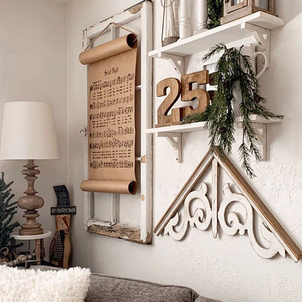 Carved Wooden Wall Gable