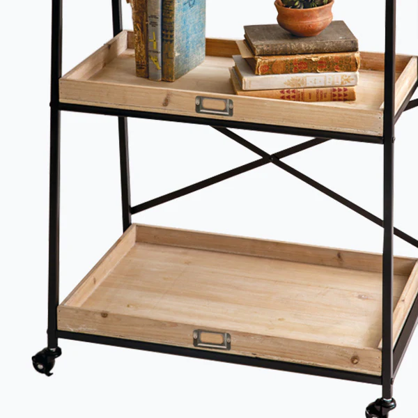 Three-Tier Rolling Shelf