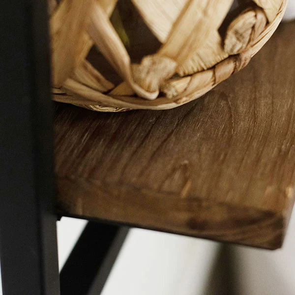 Industrial Geometric Floating Wall Shelves, Set of 3