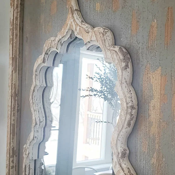Painted Wooden Mirror