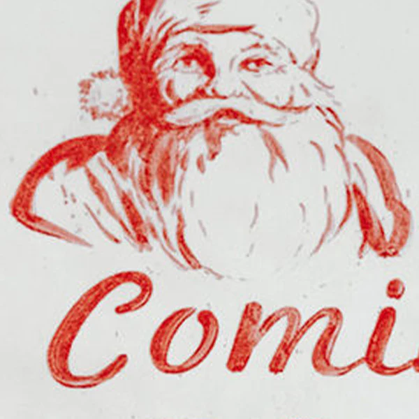 Coming to Town Distressed Metal Sign