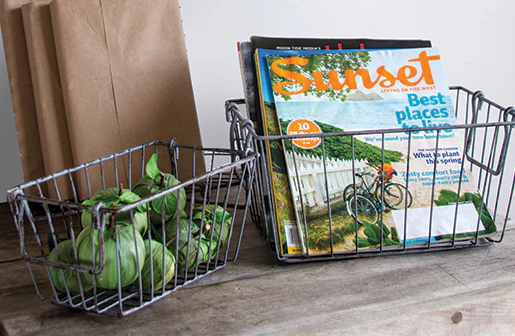 Metal Wire Gym Basket  Set Of 3