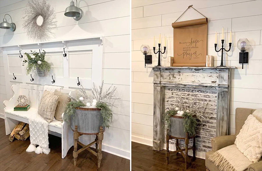 30 Inch High Corrugated Metal Planter and Spindle Stand