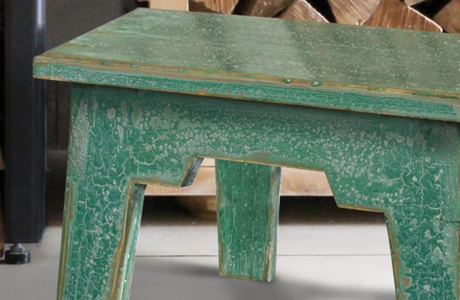 Distressed Antique Green Riser