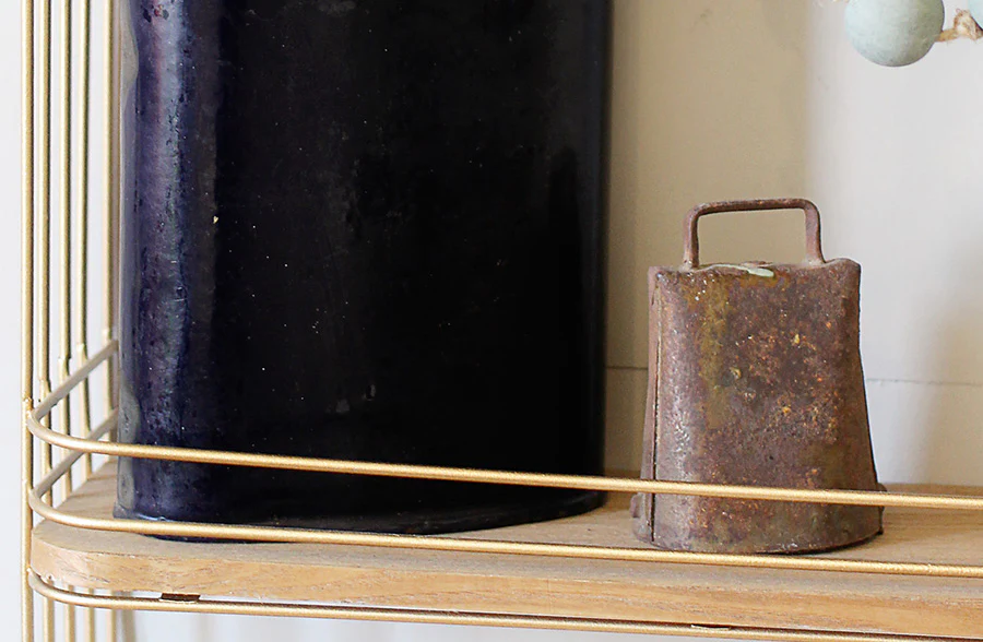 FOUND Deep Blue Distressed Metal Canteen