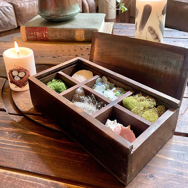FOUND Assorted Wooden Spice Box
