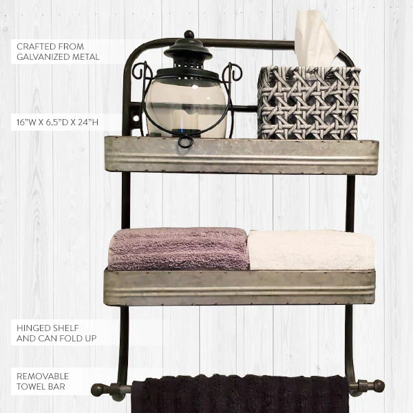 Double Cookhouse Towel Rack