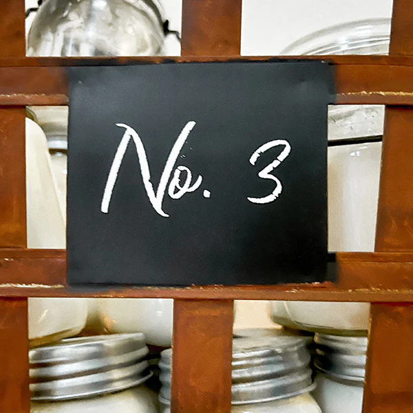 Rustic Numbered Baskets, Set of 3