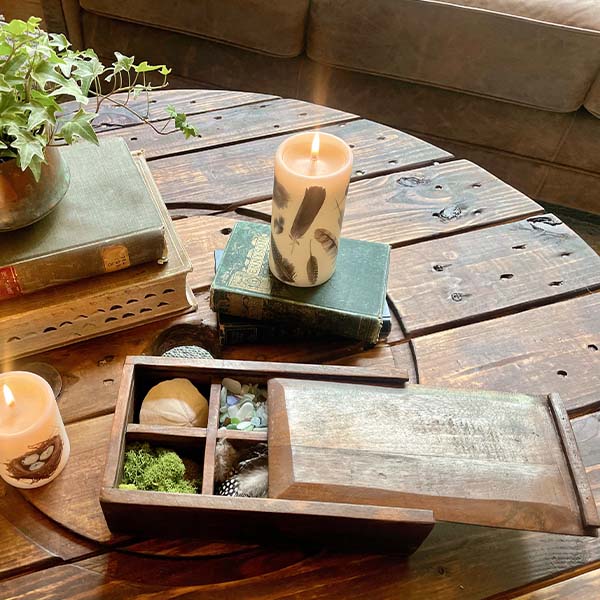 FOUND Assorted Wooden Spice Box