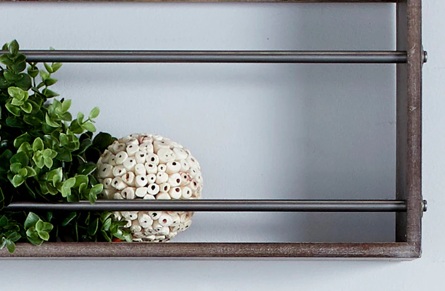 Rustic Wooden Wall Shelf