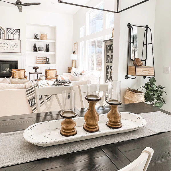 Industrial Swivel Wall Mirror with Storage