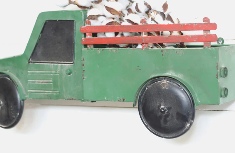 Distressed Green Truck Wall Shelf