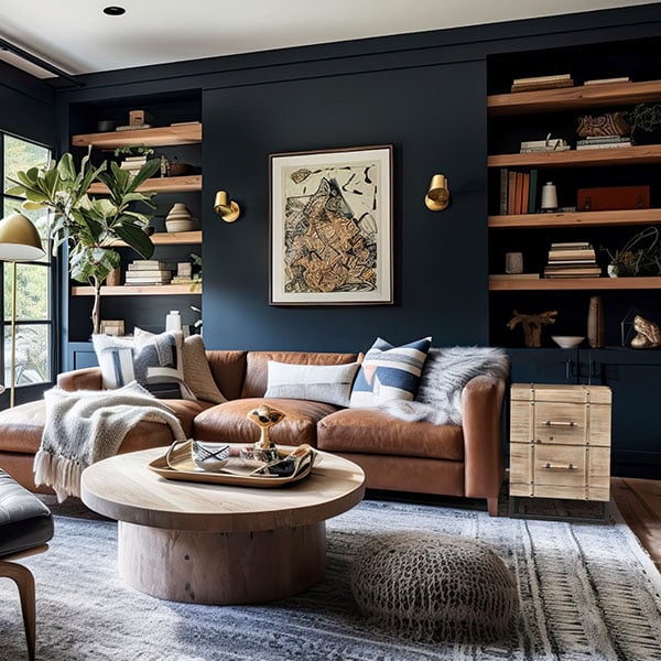 Wooden Storage Cabinet | Rustic Double Drawer