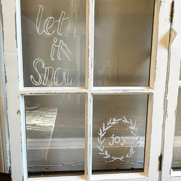 Hinged Window Pane Holiday Sign | DES Exclusive