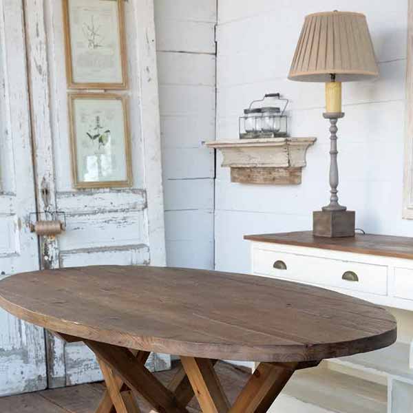Distressed Chippy Wood Floating Shelf