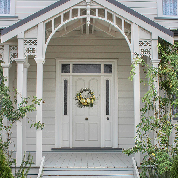 Fresh Citrus and Lush Floral Spring Wreath
