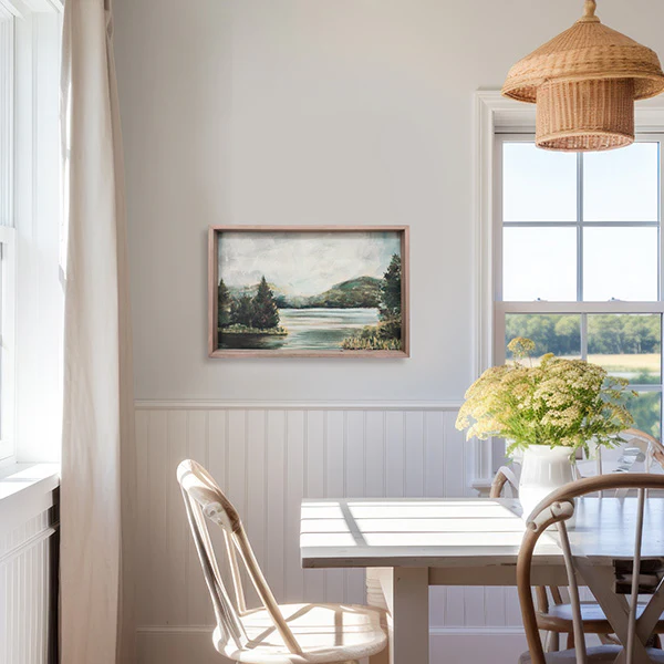 Wood Framed Landscape Wall Art