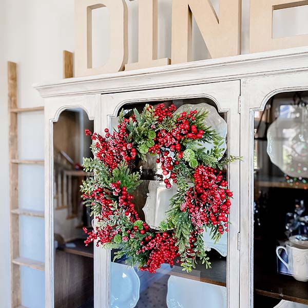 Icy Berry and Pine Wreath